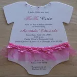 Baby Shower Invitation Card De icon