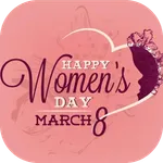 Women's Day Greeting. icon