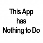 Nothing to Do App icon