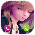 Cute Dolls fake call icon