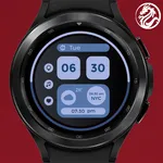 Grid digital watch face D15 icon