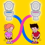 Toilet Rush Race - Draw Puzzle icon