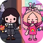 Toca Wednesday Boca Coloring icon