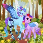 Unicorn pony dress up icon