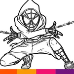 How to Draw Black Spider icon