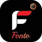 Fonto - Photo font text over p icon
