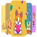 Cute Cartoon Dog Wallpaper icon