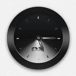 Black Clock Widget icon