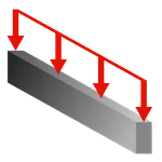 SS Beam Dist Load icon