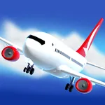 Flight simulator airplane game icon