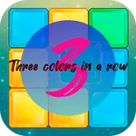 Three colors in a row icon