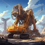 Heavy Construction Machine 3D icon
