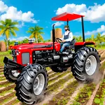 Indian Tractor Farm Sim Games icon
