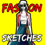 Fashion Design Flat Sketch icon
