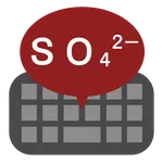 Chemical equation keyboard C icon