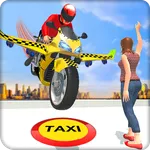 Futuristic Flying Bike Taxi Si icon