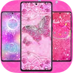 Glitter Pink live wallpapers icon