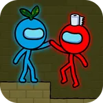 Red and Blue Stickman : Animat icon