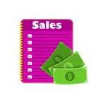 Simple sales tracker icon