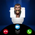 Toilet fake voice video call icon