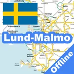 LUND MALMO TRAIN BUS MAP icon