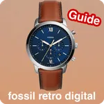 fossil retro digital guide icon