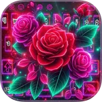Red rose live keyboard icon