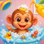 Little monkey care games icon