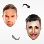 Swap face photo editor icon