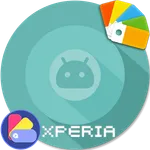 XPERIA ON | O Cyan Theme icon