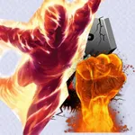 Hero flame torch icon