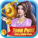 Teen Patti - Win a gold coin icon