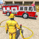 Firefighter Truck Rescue Sim icon