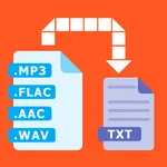 Audio to text (recognition) icon
