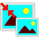 Resize photo icon