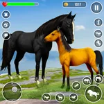 Virtual Wild Horse Family Game icon