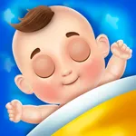 Mom newborn babysitter care icon