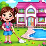 Chic Doll Kids House Clean Up icon