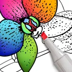 Coloring for Adults: Relax icon
