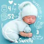 Baby photo stickers icon