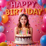 Happy Birthday Photo Frame icon