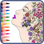 Colorish coloring book icon