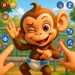 Funny Monkey Pranks Zoo Game icon