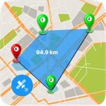 GPS Land Area Measure icon