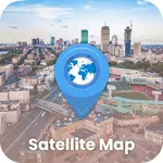 Satellite map & street view icon