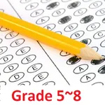 5~8th Grade Math Test Free icon