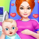 princess babyshower party game icon