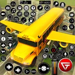 Flying School City Bus Sim 3D icon