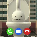 Otamatone Toilet Fake Call icon