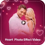 Heart photo effect video maker icon